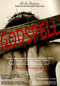 Flyer for Godspell
